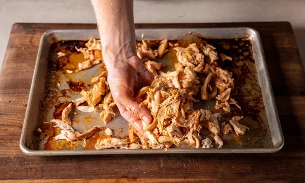 Pulled Chicken_Steps_shredded